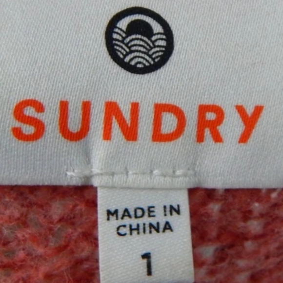 Sundry Open Knit Wool Cashmere Sweater - Picture 5 of 5